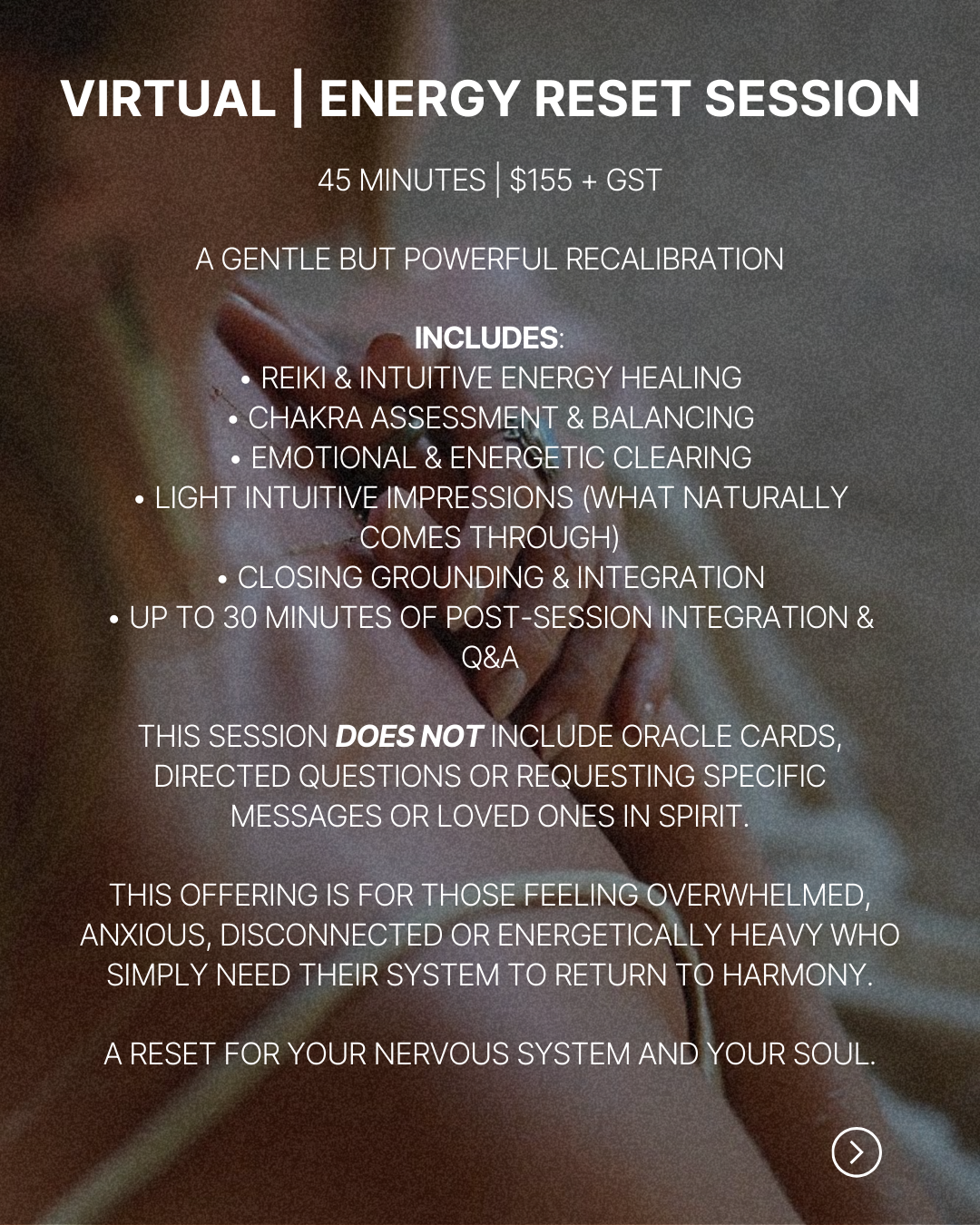 Virtual | Energy Reset Session