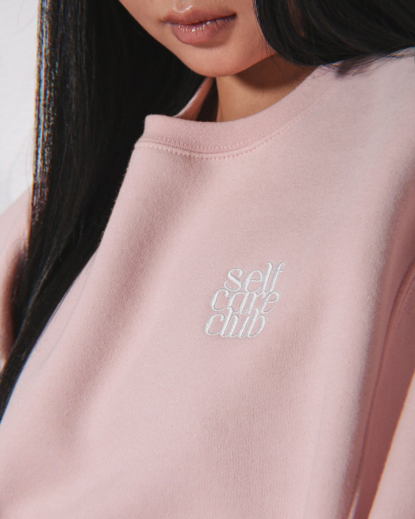 Self-Care Crewneck (Pink) | Brunette the Label x Midnight Paloma