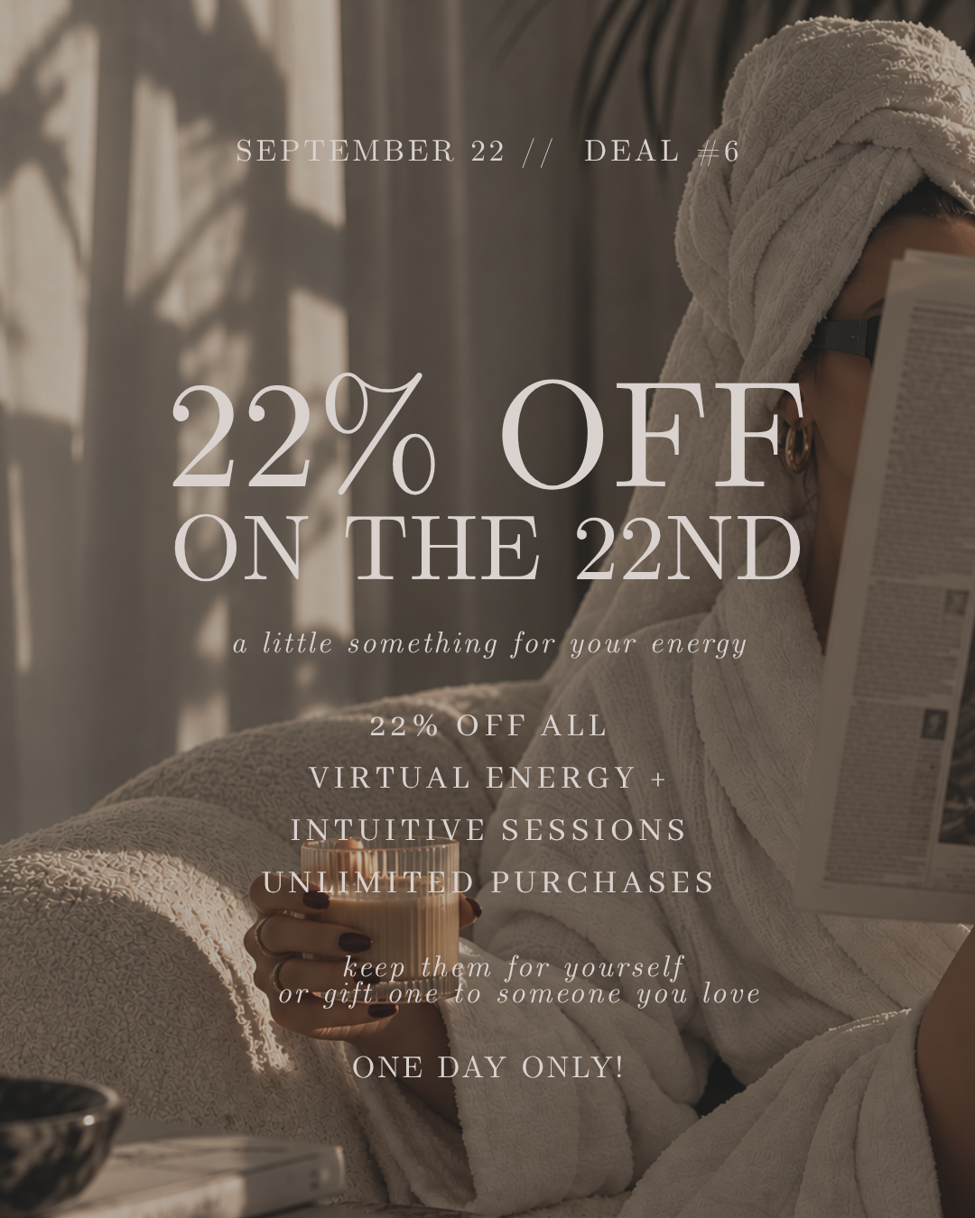 22% Off on the 22nd — Birthday Deal #6