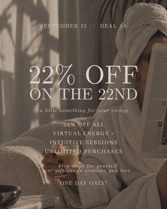 22% Off on the 22nd — Birthday Deal #6