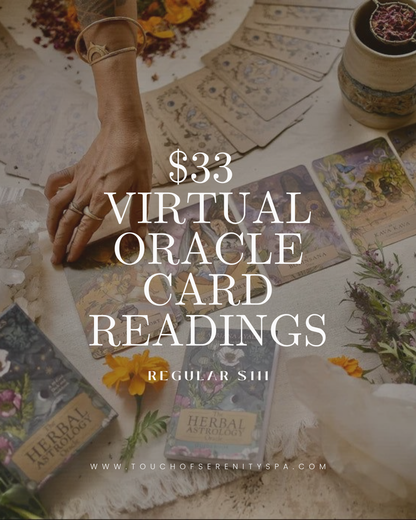DAY 6 — Holiday Deal
$33 Virtual Oracle Card Reading