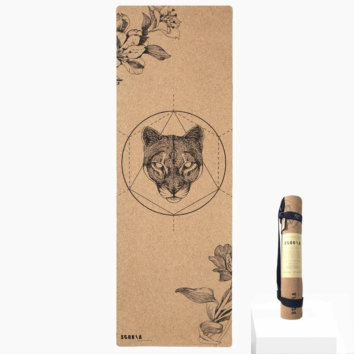 Mountain Lion Cork Yoga Mat (4.5mm)