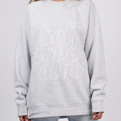 "Self Love Club" Big Sister Crew | Pebble Grey