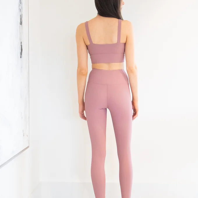 Ribbed Legging - Rose