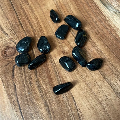 Black tourmaline tumble