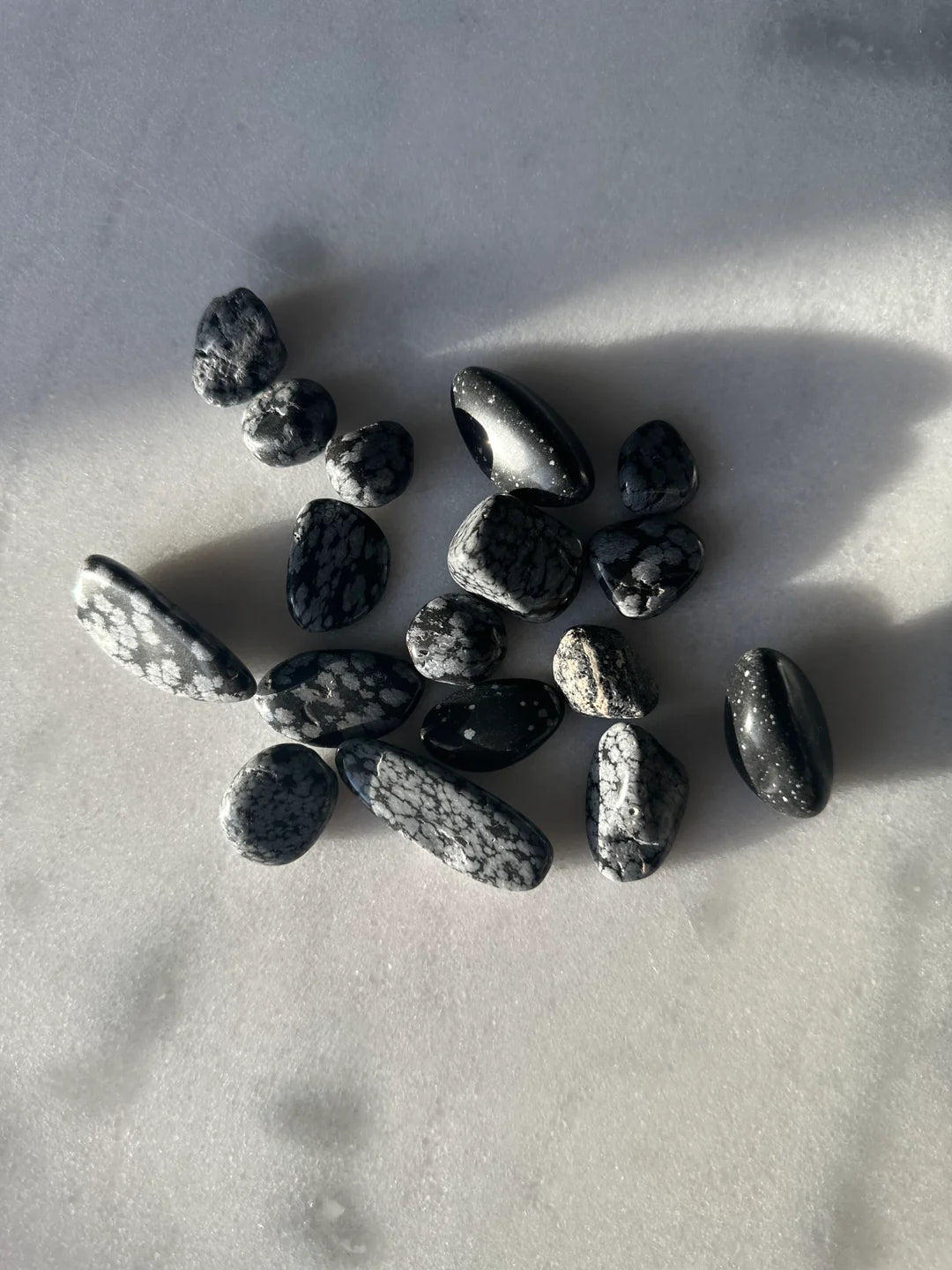 Snowflake Obsidian tumble