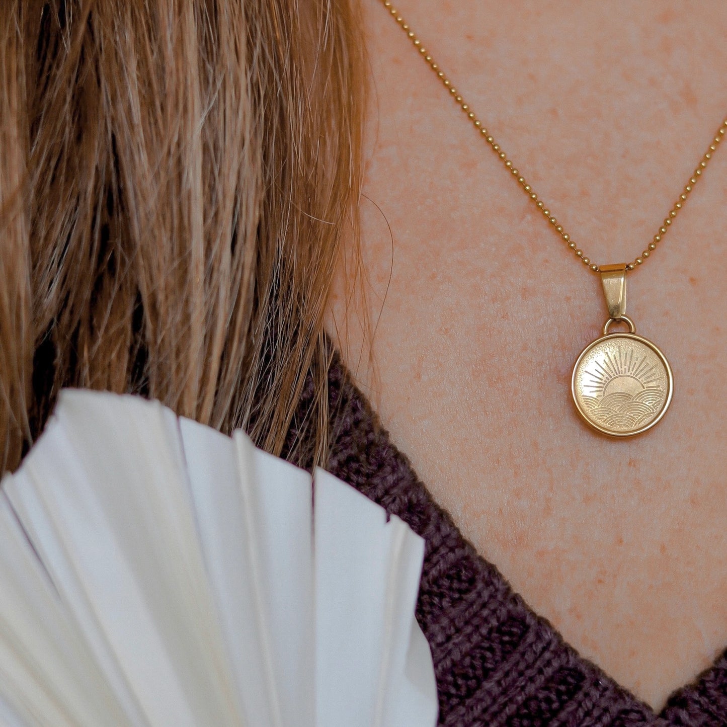 Soleil Sun Gold Necklace