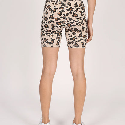 The Biker Short | Tan Leopard