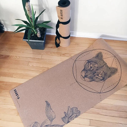 Mountain Lion Cork Yoga Mat (4.5mm)