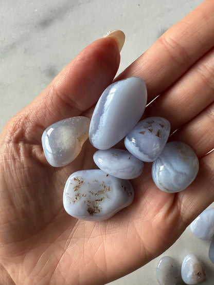 Blue Lace Agate tumble