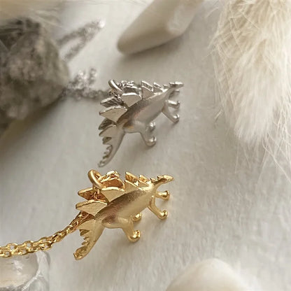 "O'Connor" Stegosaurus Charm Necklace