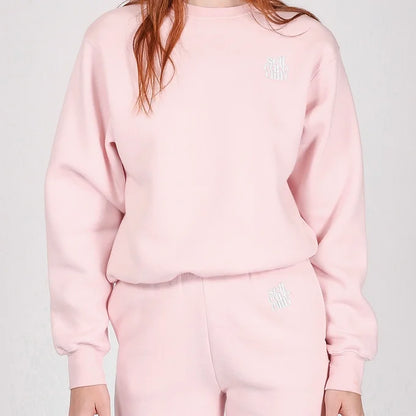 Self-Care Crew Jogger (Pink) | Brunette the Label x Midnight Paloma