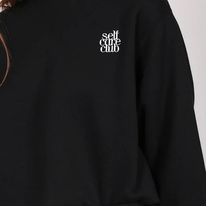 Self-Care Crewneck (Black) | Brunette the Label x Midnight Paloma