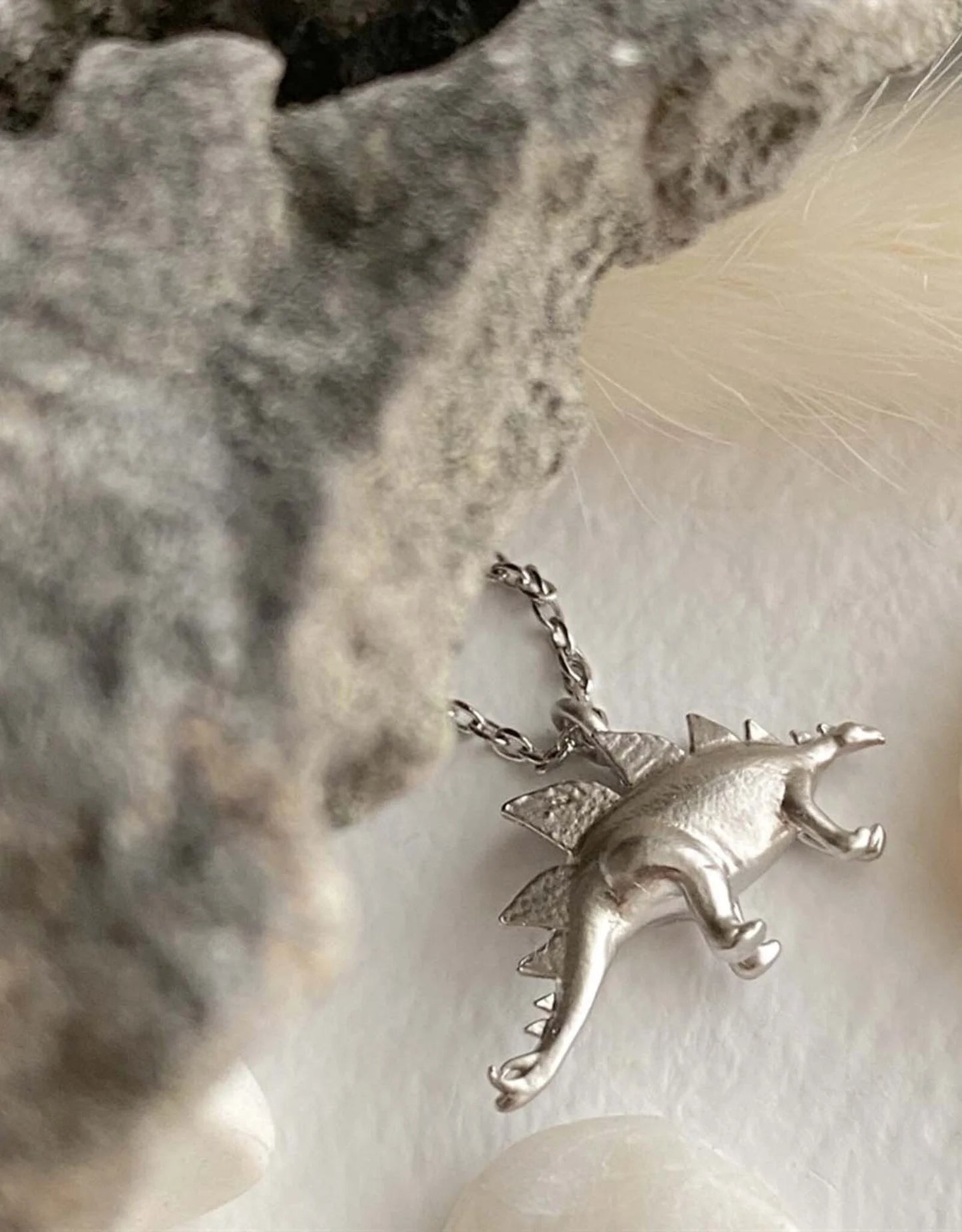 "O'Connor" Stegosaurus Charm Necklace