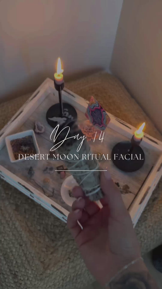 DAY 14 — Holiday Deal 25% OFF Desert Moon Ritual Facial PLUS receive a FREE mini travel-size product